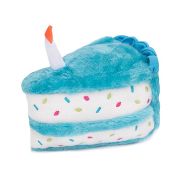 Zippy Paws Plush Birthday Cake - Blue